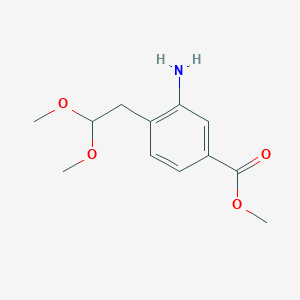 Methyl 3-amino-4-(2,2-dimethoxyethyl)benzoate