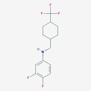 molecular formula C14H16F5N B8520301 3,4-Difluoro-N-{[4-(trifluoromethyl)cyclohexyl]methyl}aniline CAS No. 919800-10-5