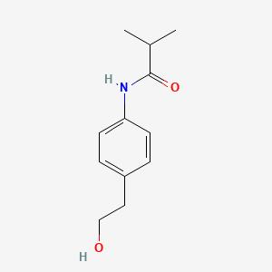 molecular formula C12H17NO2 B8520310 N-[4-(2-hydroxyethyl)phenyl]isobutyramide 