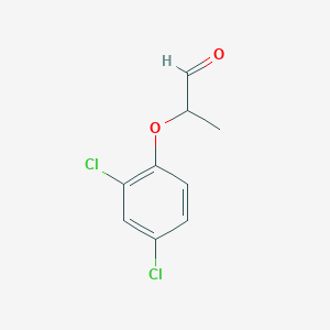 molecular formula C9H8Cl2O2 B8520316 2-(2,4-Dichlorophenoxy)propanal 