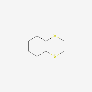 molecular formula C8H12S2 B8520331 2,3,5,6,7,8-Hexahydro-1,4-benzodithiine CAS No. 23285-17-8