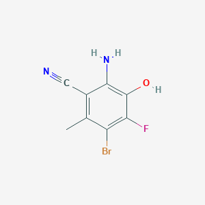 2-Amino-5-bromo-4-fluoro-3-hydroxy-6-methylbenzonitrile