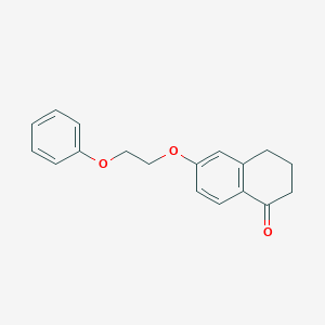 molecular formula C18H18O3 B8520380 6-(2-Phenoxyethoxy)-1-tetralone 