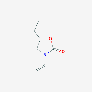 molecular formula C7H11NO2 B8520421 3-Ethenyl-5-ethyl-1,3-oxazolidin-2-one CAS No. 28688-97-3