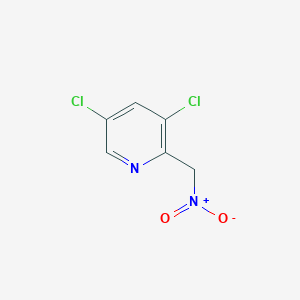 molecular formula C6H4Cl2N2O2 B8520456 3,5-Dichloro-2-(nitromethyl)pyridine 