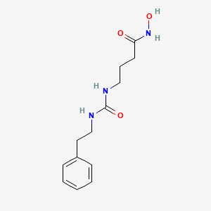 molecular formula C13H19N3O3 B8520461 N-Hydroxy-4-(3-phenethyl-ureido)-butyramide CAS No. 827036-68-0