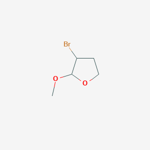 molecular formula C5H9BrO2 B8520476 3-Bromo-2-methoxytetrahydrofuran 