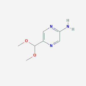 5-Dimethoxymethyl-pyrazin-2-ylamine