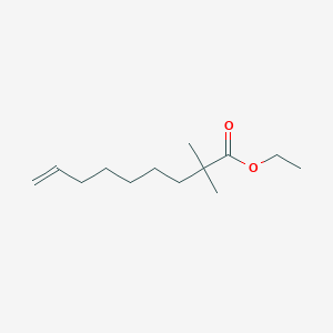 molecular formula C13H24O2 B8520517 Ethyl 2,2-dimethylnon-8-enoate CAS No. 190083-35-3