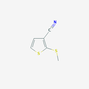 B8520561 3-Thiophenecarbonitrile, 2-(methylthio)- CAS No. 116170-86-6