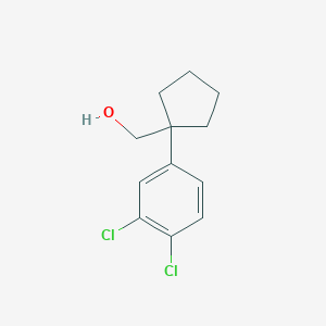 molecular formula C12H14Cl2O B8520592 (1-(3,4-Dichlorophenyl)cyclopentyl)methanol 