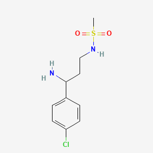 N-(3-amino-3-(4-chlorophenyl)propyl)methanesulfonamide