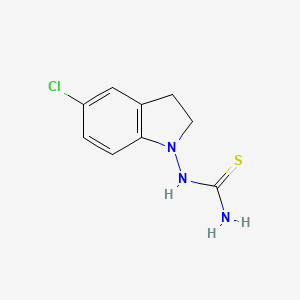molecular formula C9H10ClN3S B8520662 1-(5-Chloroindolin-1-yl)-thiourea 