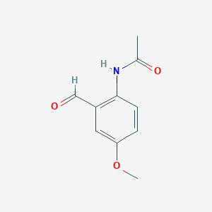 molecular formula C10H11NO3 B8520689 N-(2-Formyl-4-methoxyphenyl)acetamide 