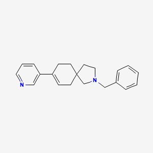molecular formula C21H24N2 B8520697 2-Benzyl-8-(pyridin-3-yl)-2-azaspiro[4.5]dec-7-ene 