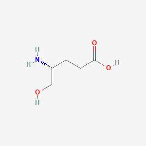 molecular formula C5H11NO3 B8520749 (4R)-4-Amino-5-hydroxypentanoic acid 