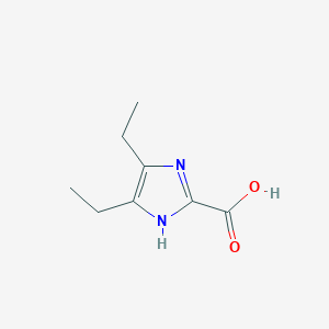 molecular formula C8H12N2O2 B8520753 4,5-diethyl-1H-imidazole-2-carboxylic acid 