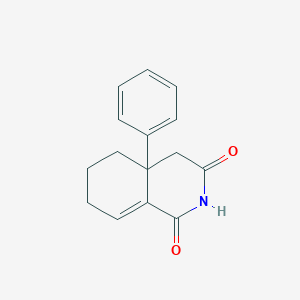 molecular formula C15H15NO2 B8520757 4a-Phenyl-4a,5,6,7-tetrahydroisoquinoline-1,3(2H,4H)-dione CAS No. 51993-70-5