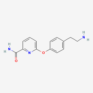 6-[4-(2-Aminoethyl)phenoxy]pyridine-2-carboxamide