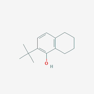 molecular formula C14H20O B8520791 2-tert-Butyl-5,6,7,8-tetrahydronaphthalen-1-ol CAS No. 1744-70-3