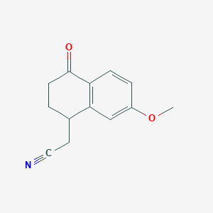 2-(7-Methoxy-4-oxo-1,2,3,4-tetrahydronaphthalen-1-yl)acetonitrile