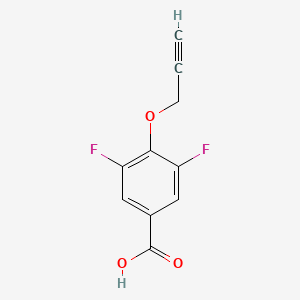 molecular formula C10H6F2O3 B8520868 3,5-Difluoro-4-(2-propynyloxy)benzoic acid 