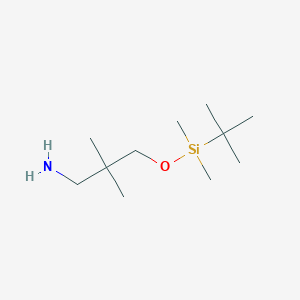 molecular formula C11H27NOSi B8520891 3-(Tert-butyldimethylsilanyloxy)-2,2-dimethylpropylamine 