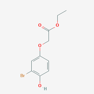 molecular formula C10H11BrO4 B8520909 (3-Bromo-4-hydroxy-phenoxy)-acetic acid ethyl ester 