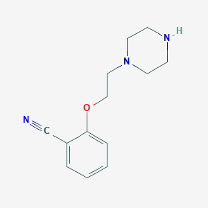 molecular formula C13H17N3O B8521003 2-(2-Cyanophenoxy)ethylpiperazine 