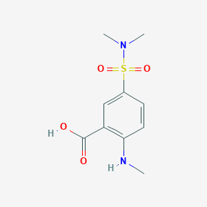 molecular formula C10H14N2O4S B8521048 2-Methylamino-5-dimethylsulfamoylbenzoic acid 