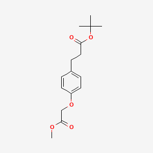 3-(4-Methoxycarbonylmethoxy-phenyl)-propionic acid tert-butyl ester