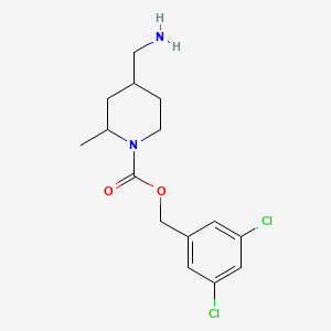 molecular formula C15H20Cl2N2O2 B8521131 3,5-Dichlorobenzyl 4-(aminomethyl)-2-methylpiperidine-1-carboxylate 