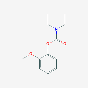 molecular formula C12H17NO3 B8521219 Diethylcarbamic acid 2-methoxyphenyl ester 