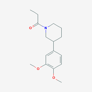 B8521231 1-[3-(3,4-Dimethoxyphenyl)piperidin-1-yl]propan-1-one CAS No. 62033-62-9