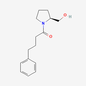 molecular formula C15H21NO2 B8521252 N-(4-phenylbutanoyl)-L-prolinol 