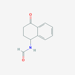 molecular formula C11H11NO2 B8521288 N-(4-Oxo-1,2,3,4-tetrahydronaphthalen-1-yl)formamide CAS No. 62089-80-9