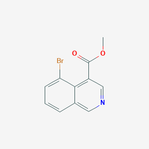molecular formula C11H8BrNO2 B8521324 Methyl 5-bromoisoquinolin-4-carboxylate 