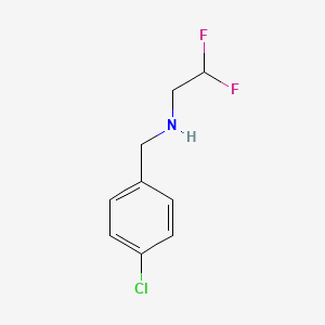 2,2-difluoro-N-(4-chlorobenzyl)ethanamine