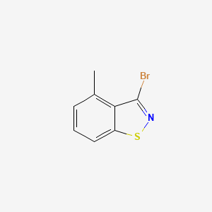 molecular formula C8H6BrNS B8521342 3-Bromo-4-methylbenzo[d]isothiazole 