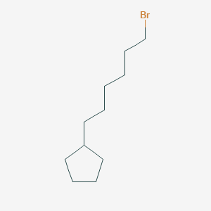 molecular formula C11H21Br B8521357 (6-Bromo-hexyl)-cyclopentane 
