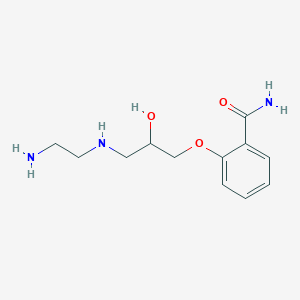 molecular formula C12H19N3O3 B8521361 2-{3-[(2-Aminoethyl)amino]-2-hydroxypropoxy}benzamide CAS No. 66825-00-1