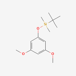 molecular formula C14H24O3Si B8521413 tert-Butyl(3,5-dimethoxyphenoxy)dimethylsilane CAS No. 96700-91-3
