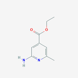 molecular formula C9H12N2O2 B8521447 Ethyl 2-amino-6-methylisonicotinate 