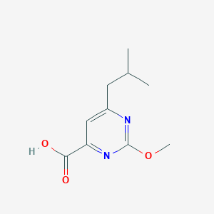 molecular formula C10H14N2O3 B8521462 6-Isobutyl-2-methoxy-pyrimidine-4-carboxylic acid 