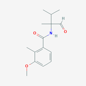 molecular formula C15H21NO3 B8521484 N-(2,3-Dimethyl-1-oxobutan-2-yl)-3-methoxy-2-methylbenzamide CAS No. 551964-10-4