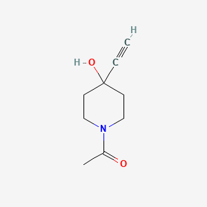 molecular formula C9H13NO2 B8521489 1-(4-Ethynyl-4-hydroxypiperidin-1-yl)ethan-1-one CAS No. 88144-26-7