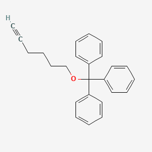 molecular formula C25H24O B8521495 1-Triphenylmethoxy-5-hexyne CAS No. 52517-93-8