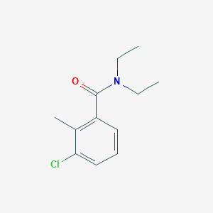 molecular formula C12H16ClNO B8521507 N,N-diethyl-3-chloro-2-methylbenzamide 