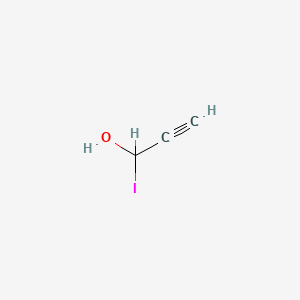 molecular formula C3H3IO B8521542 1-Iodo-2-propyn-1-ol 