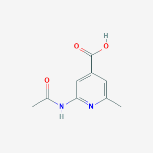 molecular formula C9H10N2O3 B8521550 2-Acetamido-6-methylisonicotinic acid 